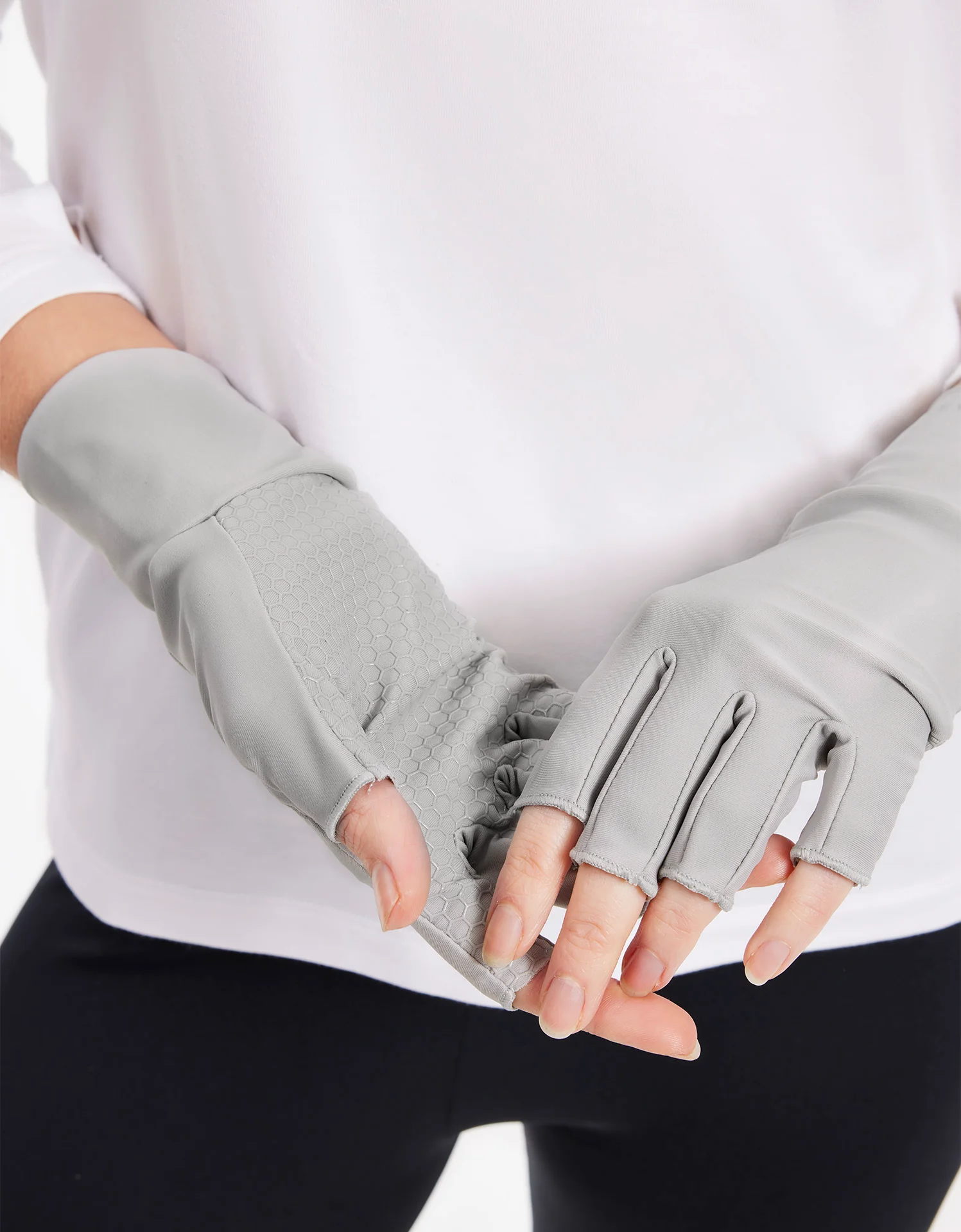 Fingerless Driving Gloves UPF 50+ Sun Protection - Image 11