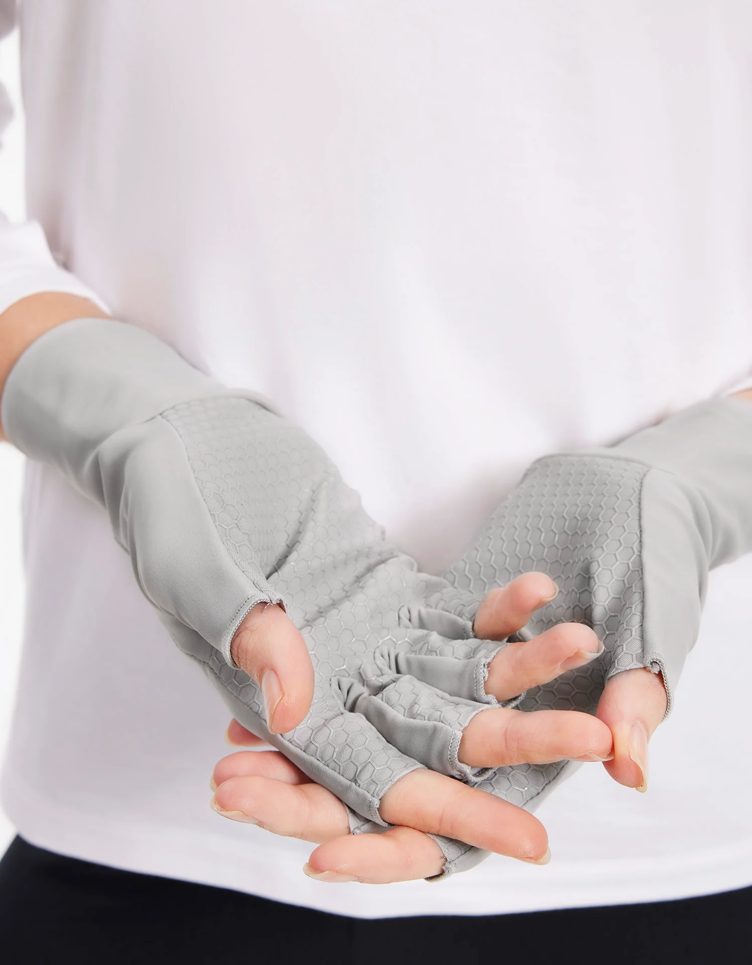 Fingerless Driving Gloves UPF 50+ Sun Protection - Image 9
