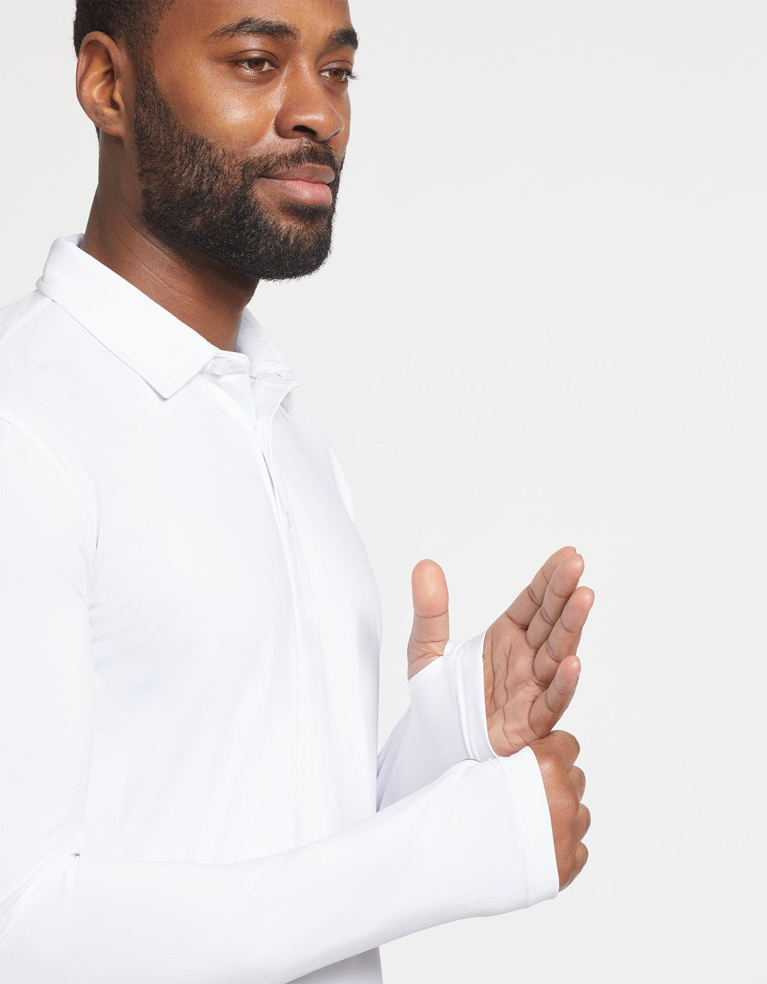 Long Sleeve Polo Shirt UPF 50+ - Image 6