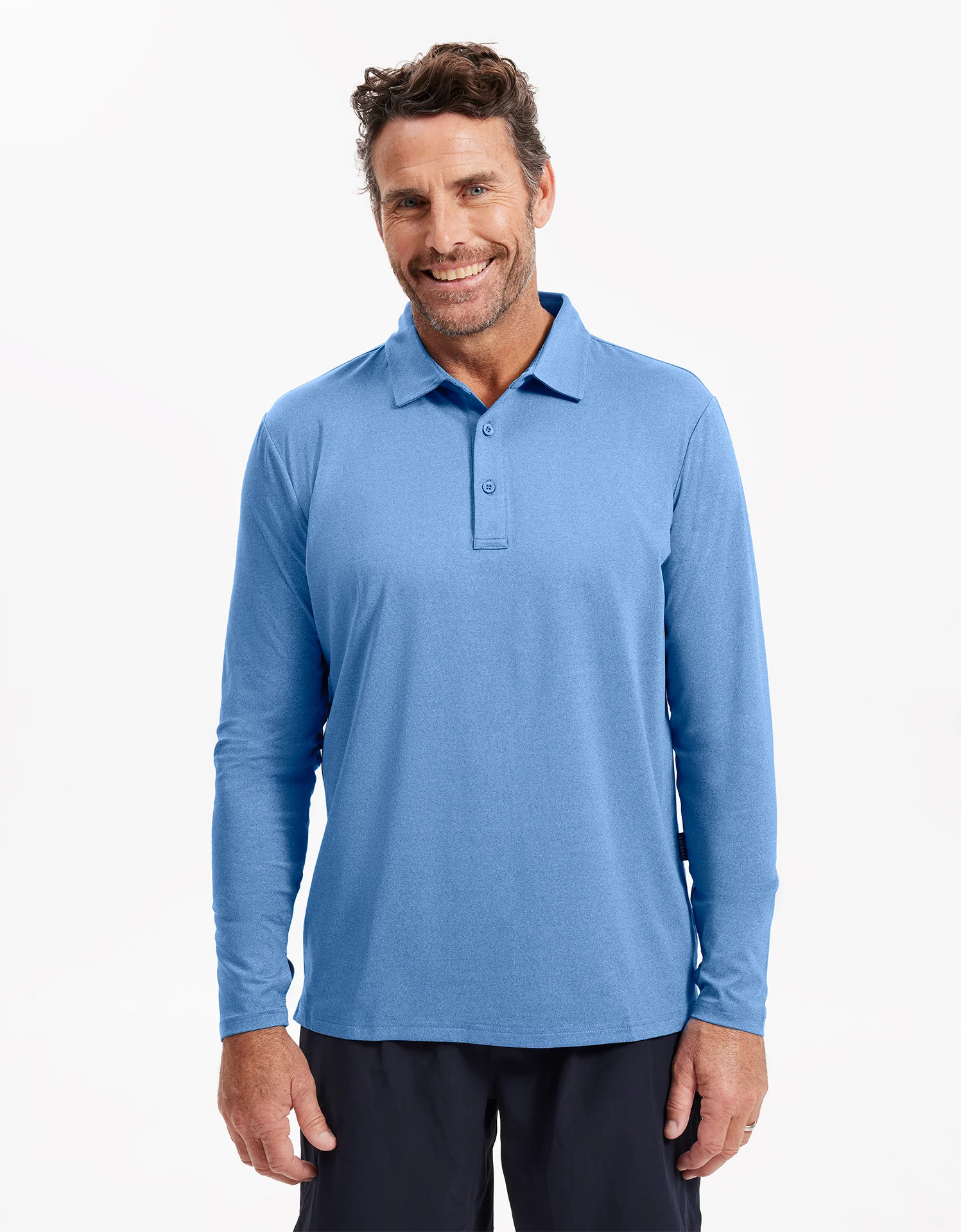 Long Sleeve Polo Shirt UPF 50+ - Image 8
