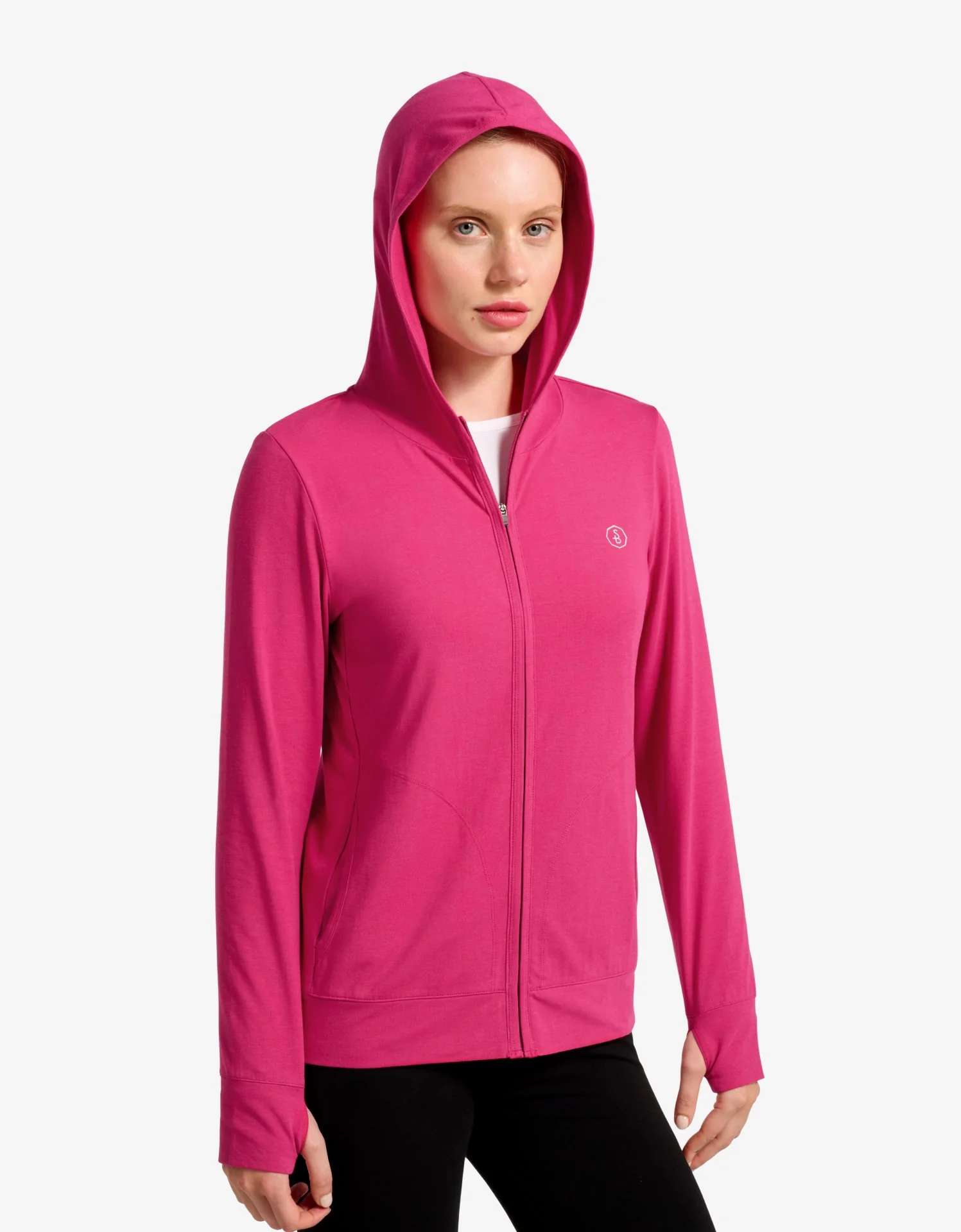 Luxe Hooded Full Zip Top UPF 50+ - Image 11