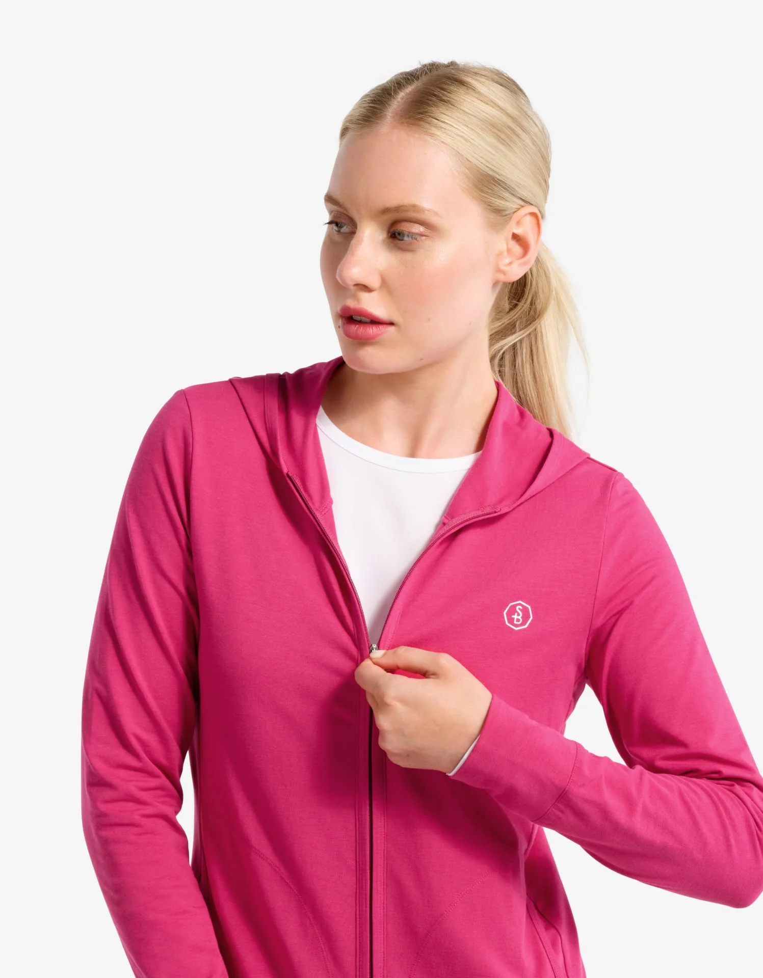 Luxe Hooded Full Zip Top UPF 50+ - Image 13