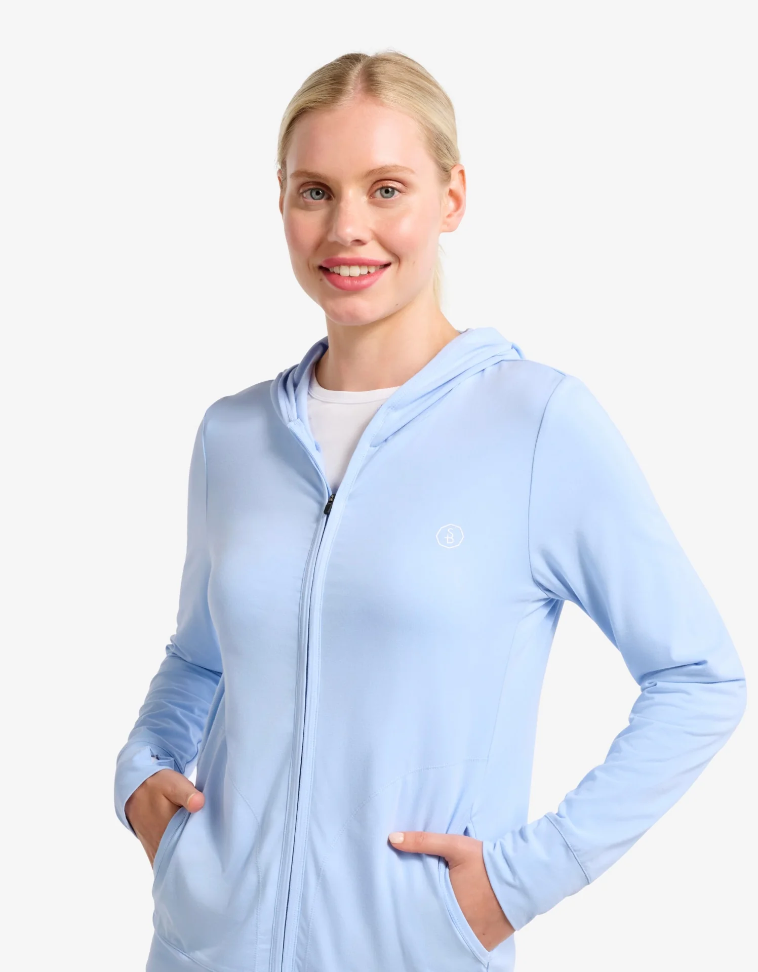 Luxe Hooded Full Zip Top UPF 50+ - Image 6
