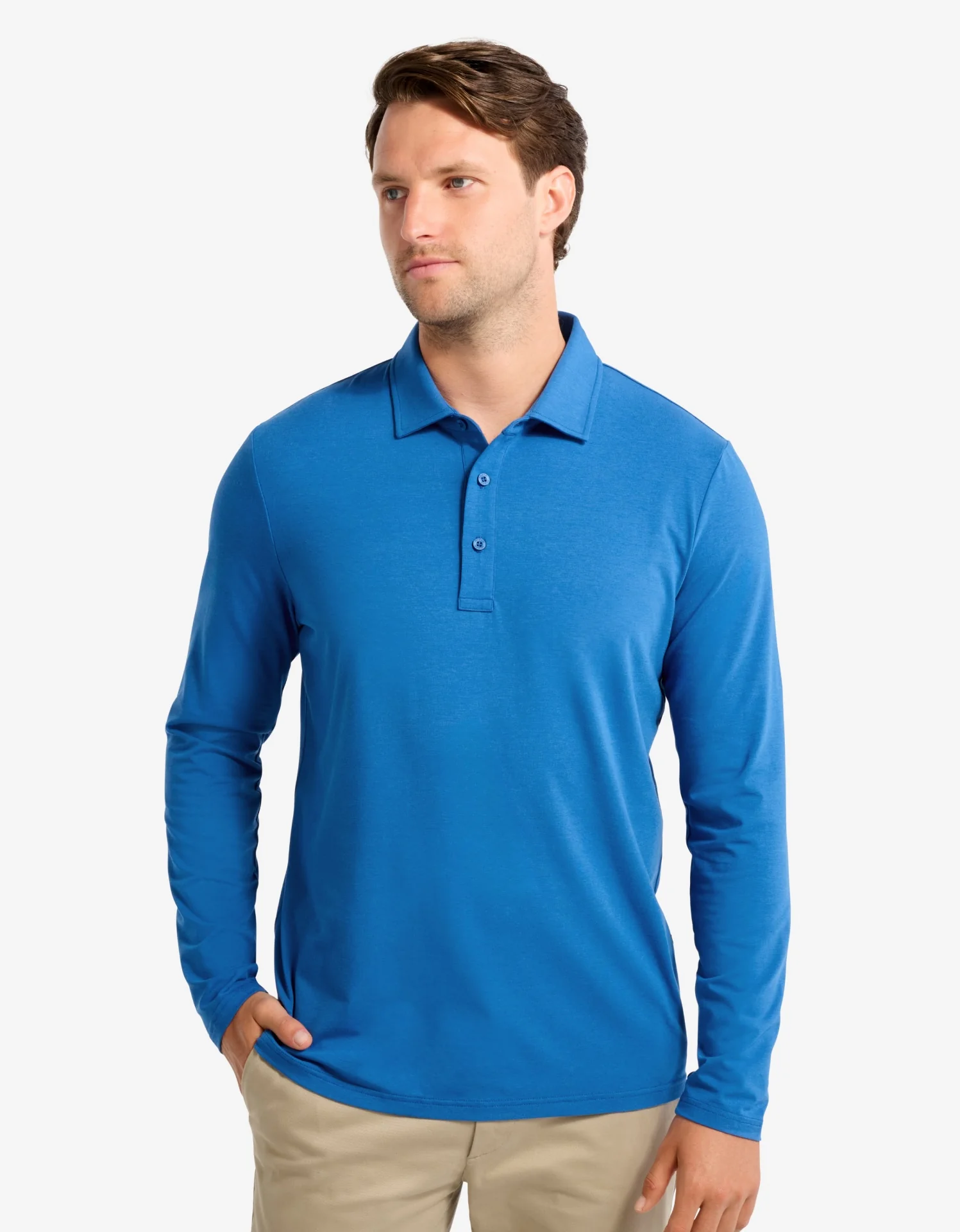 Long Sleeve Polo Shirt UPF 50+ - Image 11