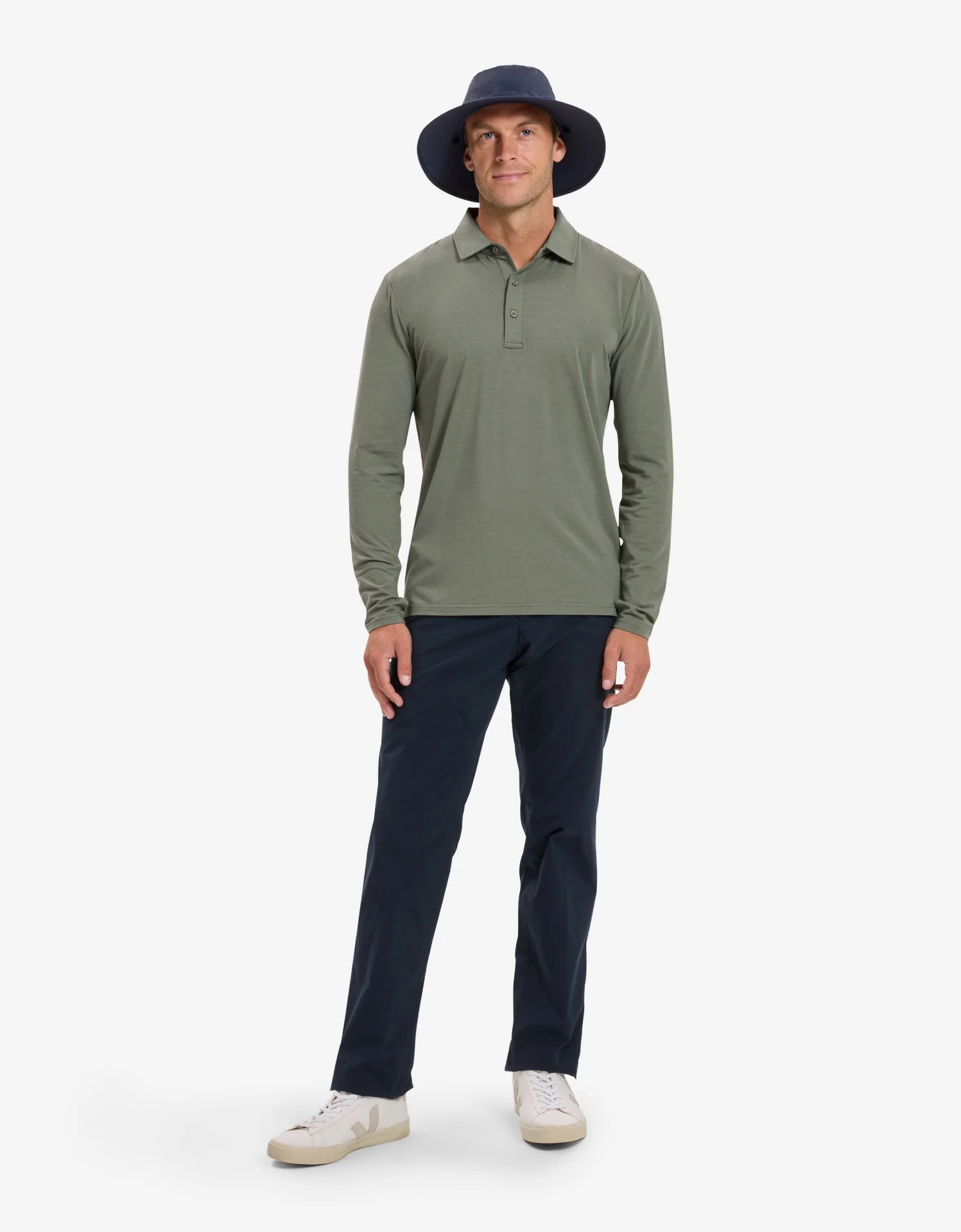 Long Sleeve Polo Shirt UPF 50+ - Image 16