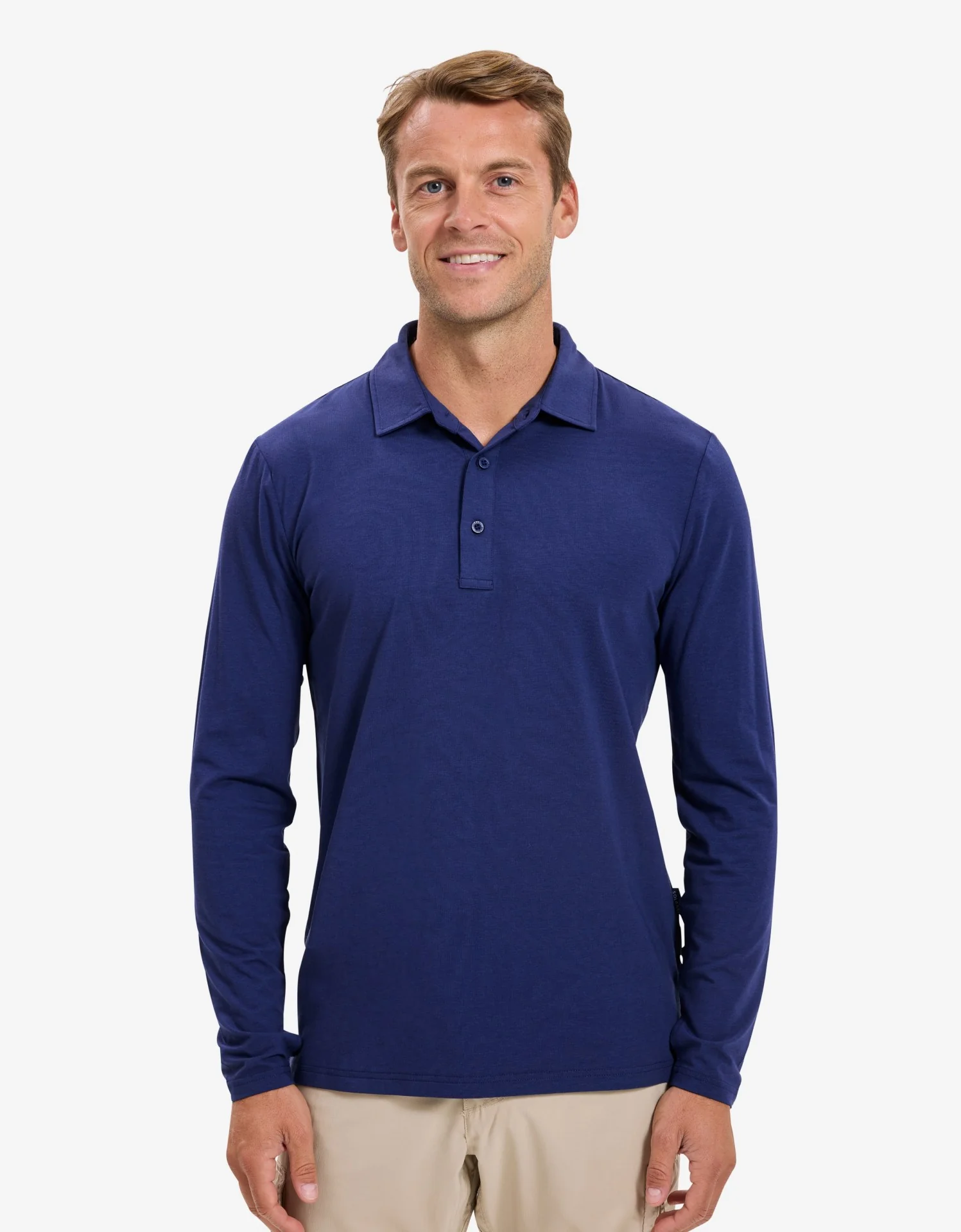 Long Sleeve Polo Shirt UPF 50+ - Image 20