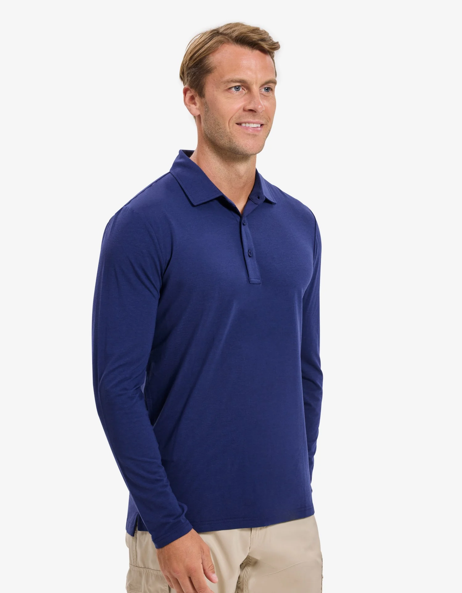 Long Sleeve Polo Shirt UPF 50+ - Image 21