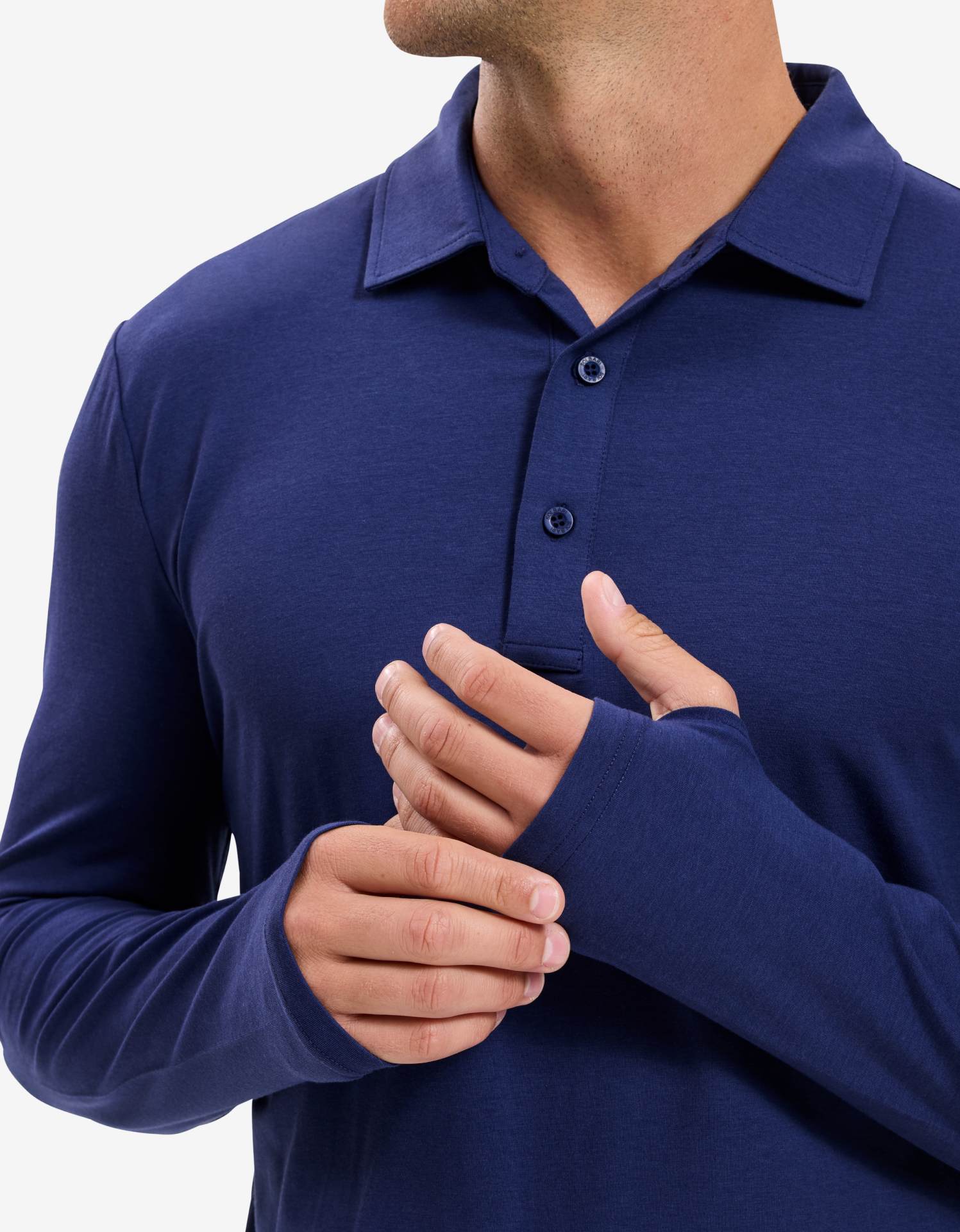 Long Sleeve Polo Shirt UPF 50+ - Image 23