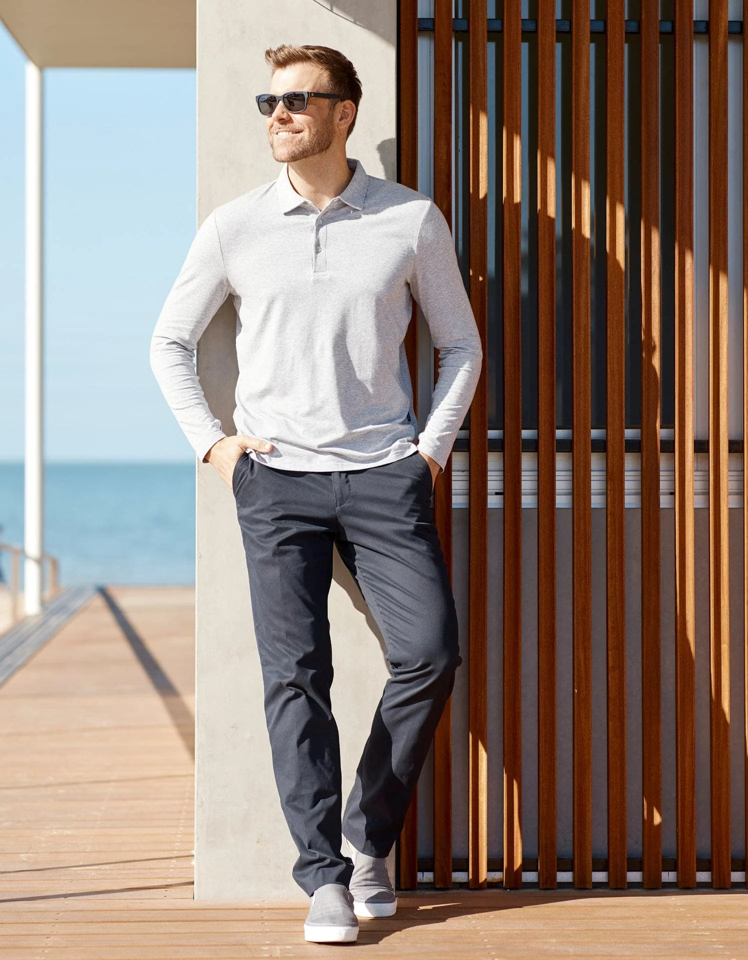Long Sleeve Polo Shirt UPF 50+ - Image 33