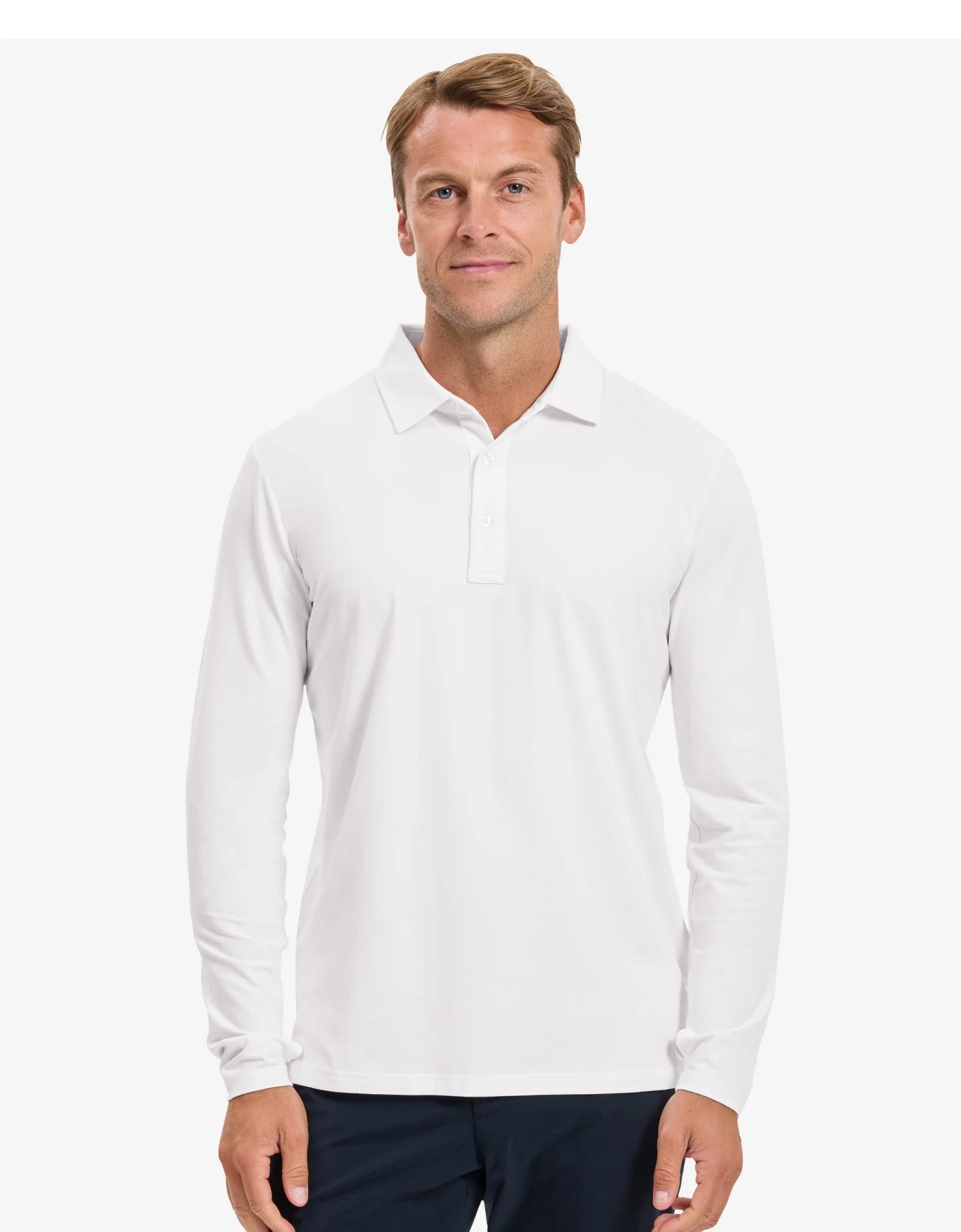 Long Sleeve Polo Shirt UPF 50+ - Image 37
