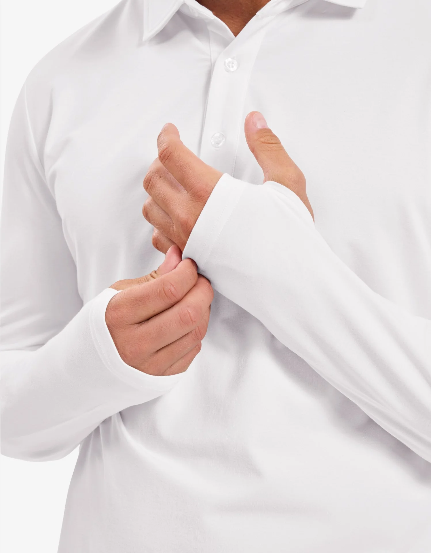Long Sleeve Polo Shirt UPF 50+ - Image 40