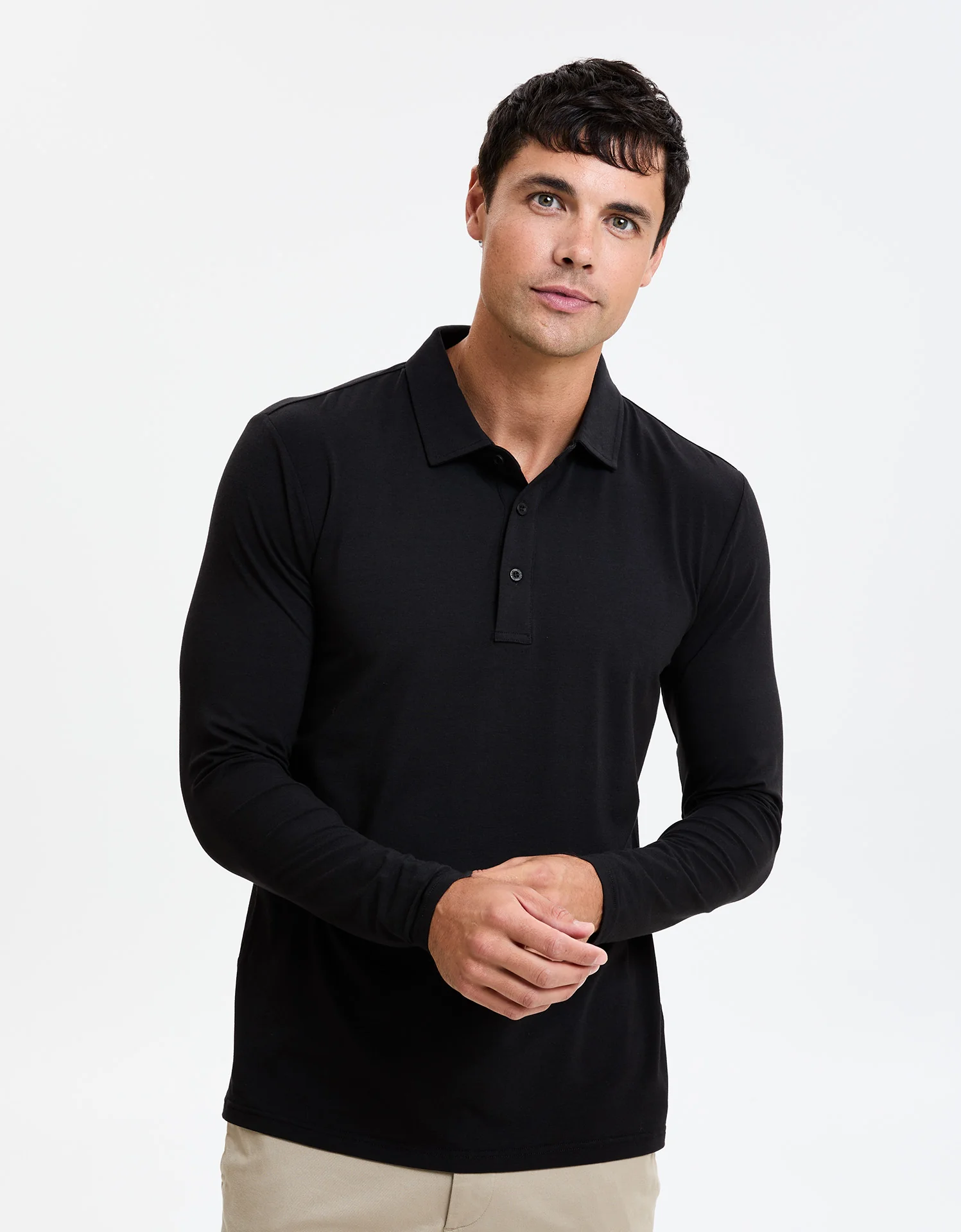 Long Sleeve Polo Shirt UPF 50+ - Image 44