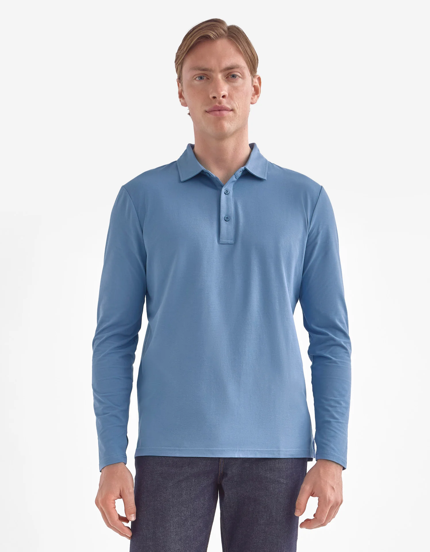 Long Sleeve Polo Shirt UPF 50+ - Image 49