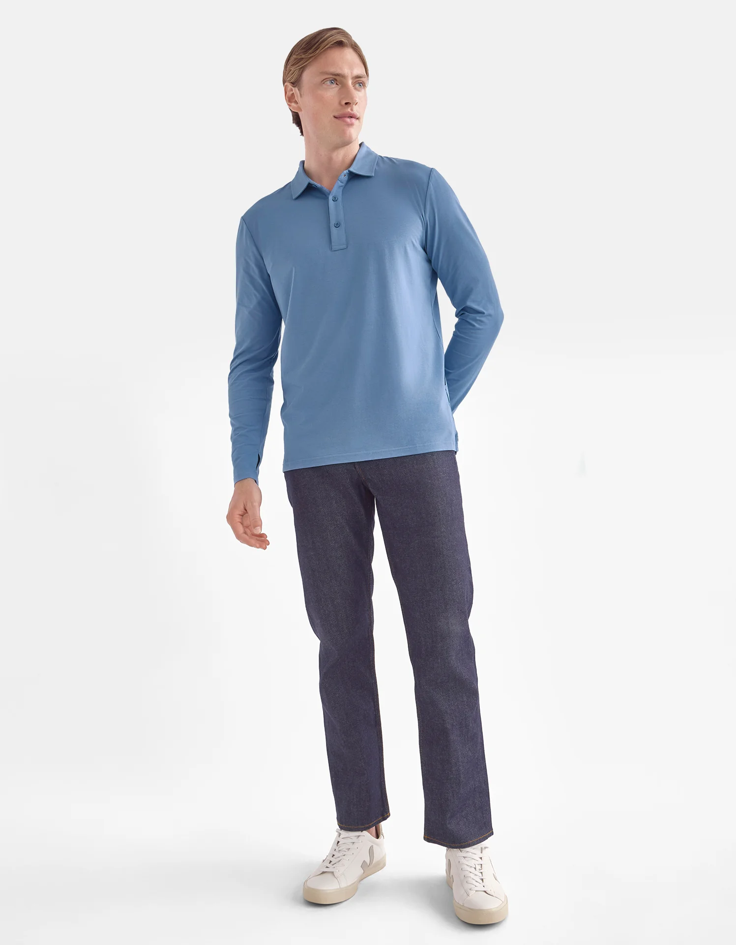 Long Sleeve Polo Shirt UPF 50+ - Image 52