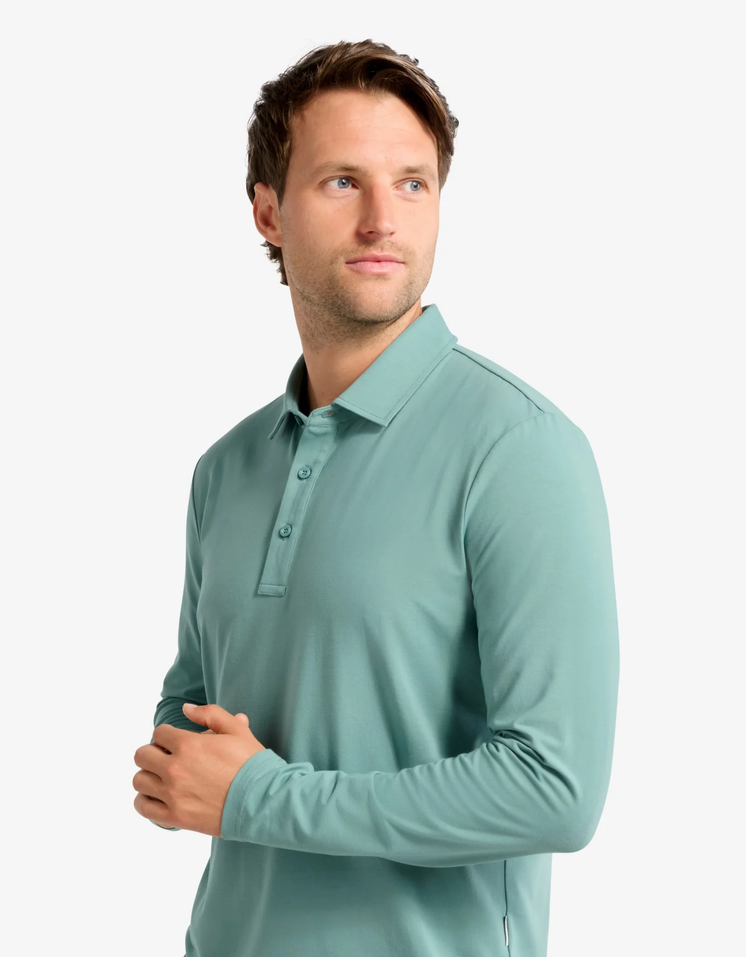 Long Sleeve Polo Shirt UPF 50+ - Image 6