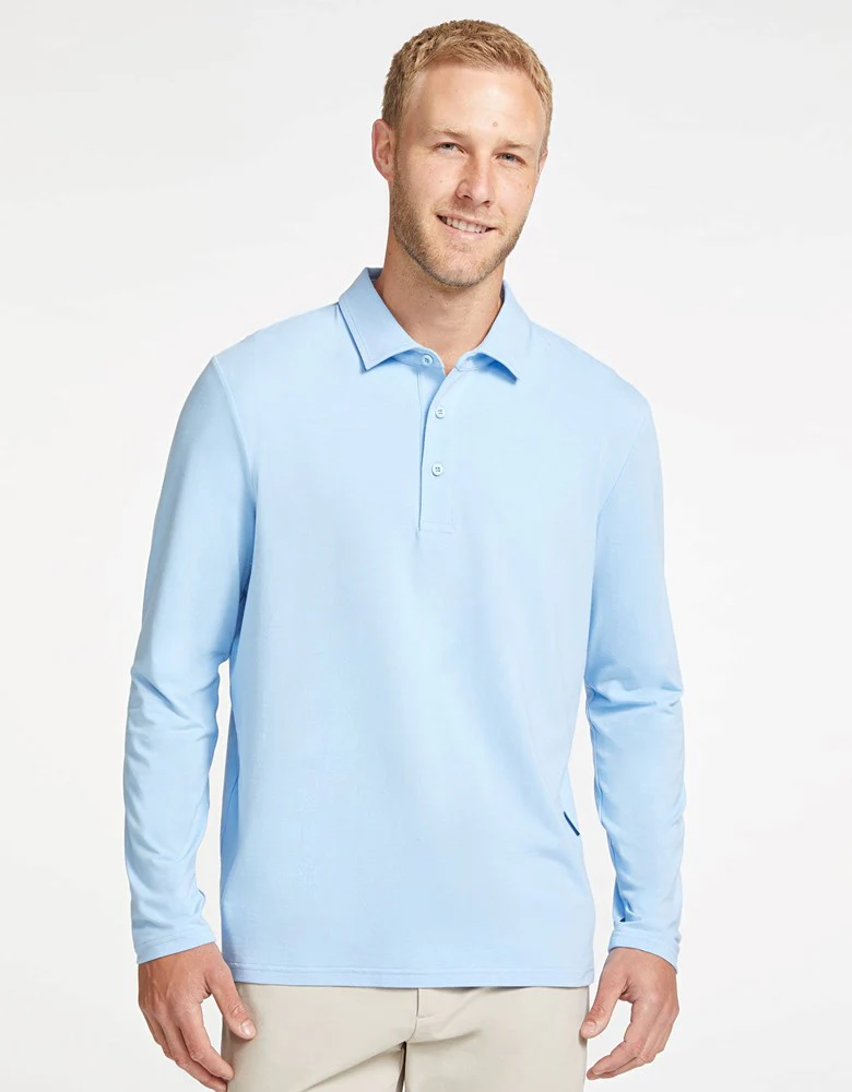 Long Sleeve Polo Shirt UPF 50+ - Image 66