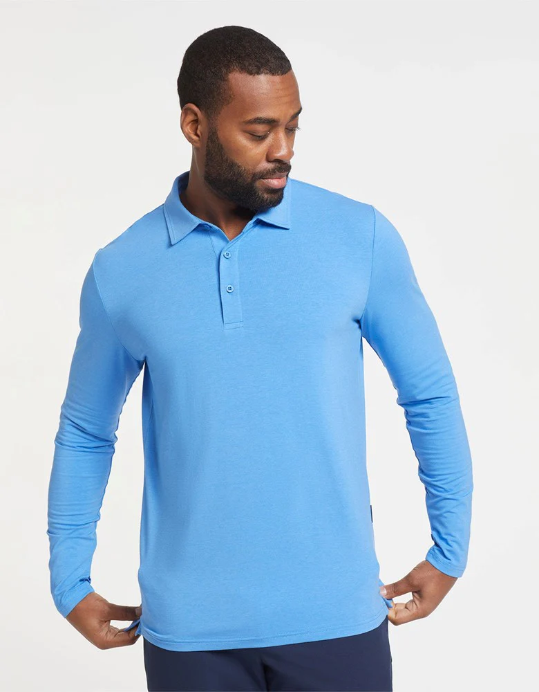 Long Sleeve Polo Shirt UPF 50+ - Image 67