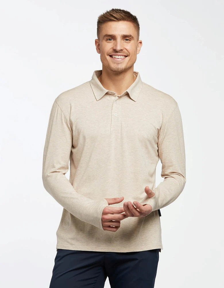 Long Sleeve Polo Shirt UPF 50+ - Image 68