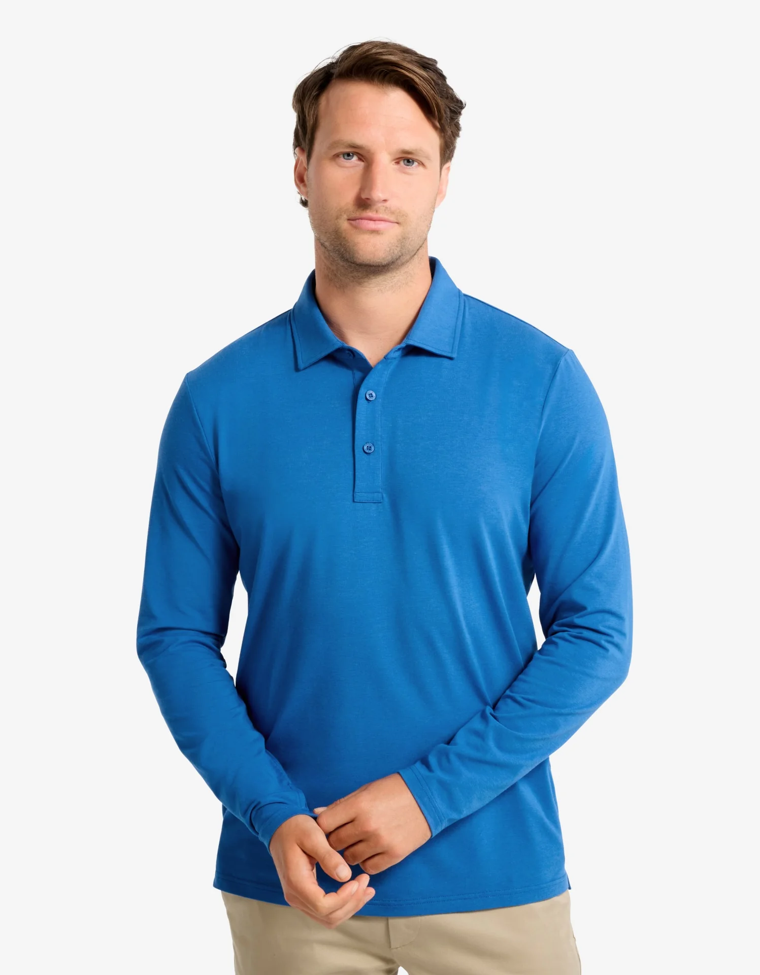 Long Sleeve Polo Shirt UPF 50+ - Image 7