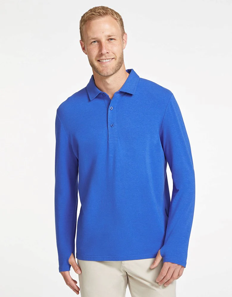 Long Sleeve Polo Shirt UPF 50+ - Image 71