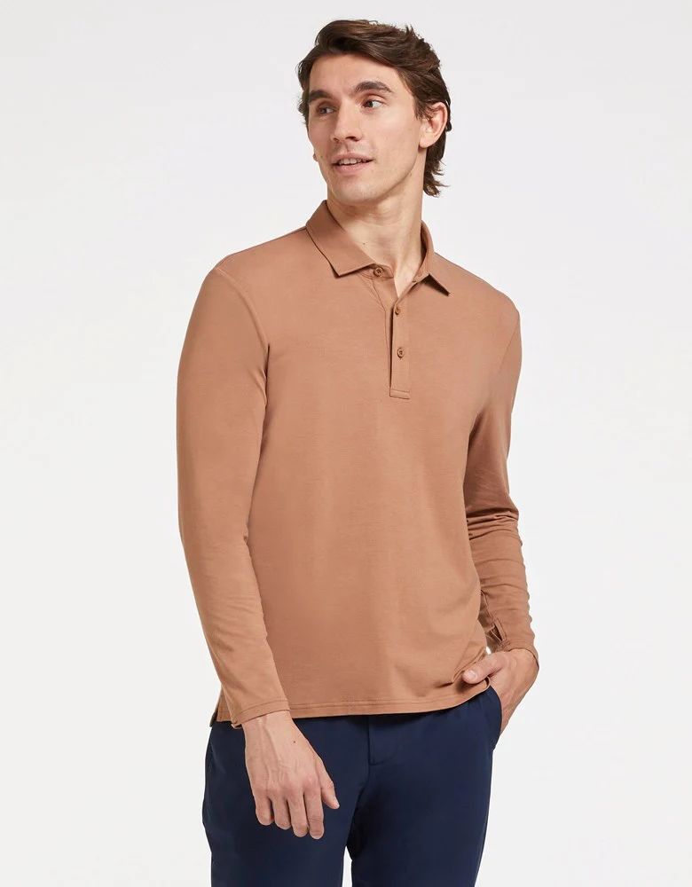 Long Sleeve Polo Shirt UPF 50+ - Image 79
