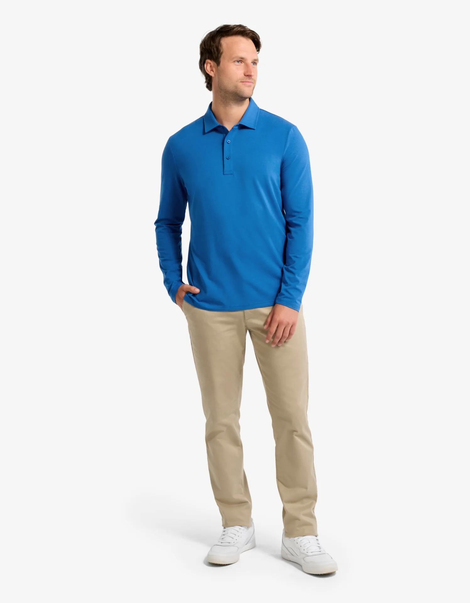 Long Sleeve Polo Shirt UPF 50+ - Image 8