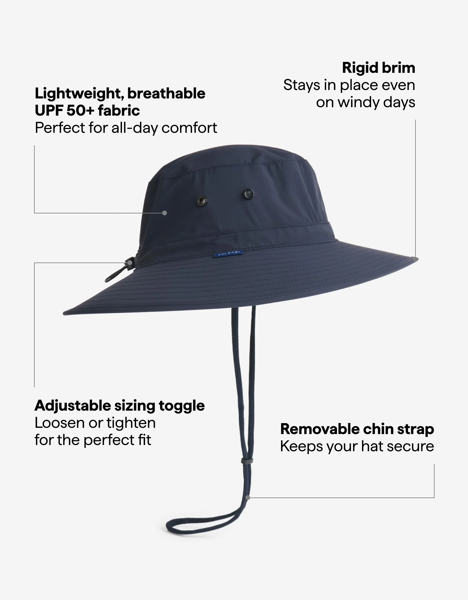 Traveller Broad Brim Sun Hat UPF 50+ - Image 9