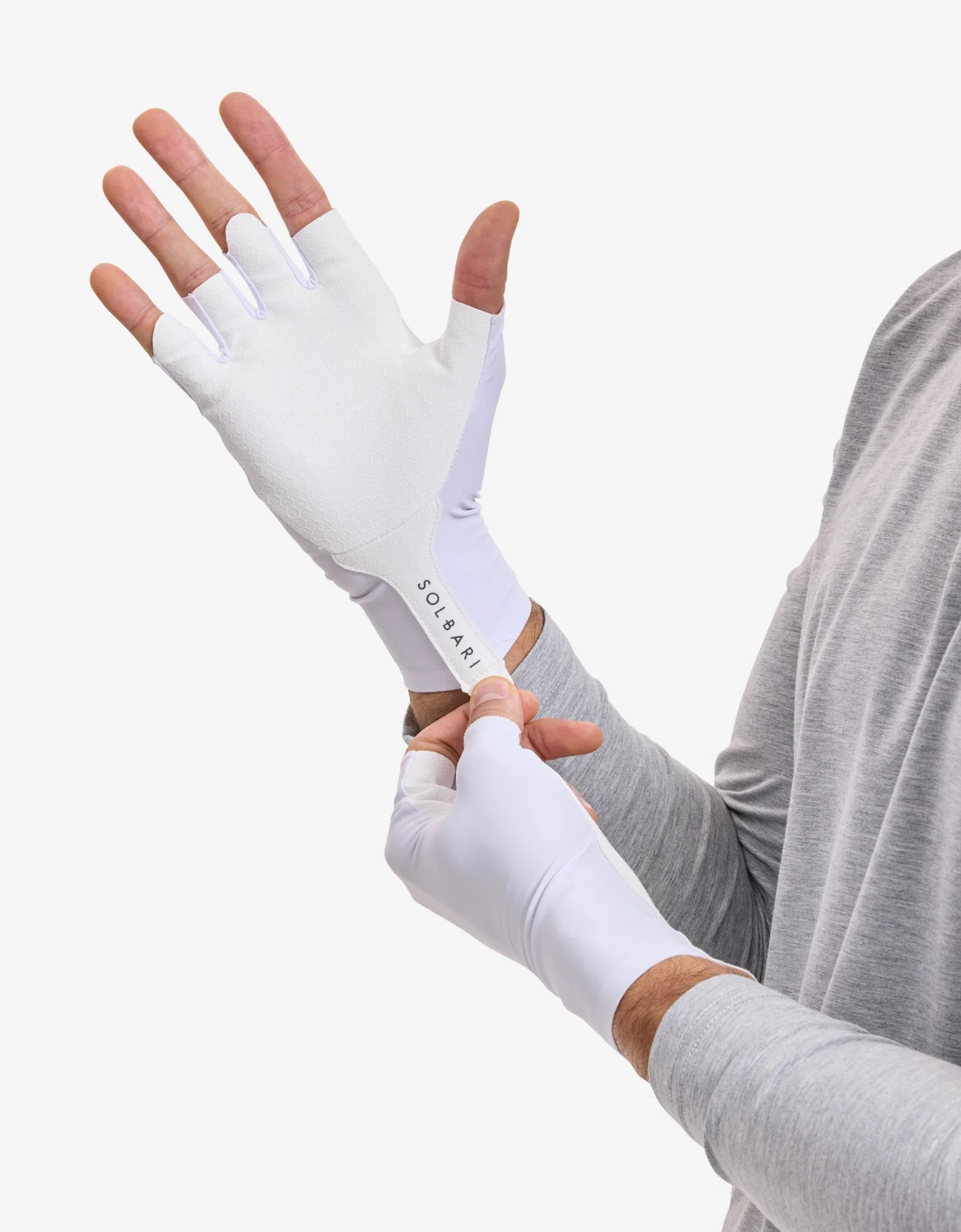 UV Fingerless Sun Gloves UPF 50+ - Image 2