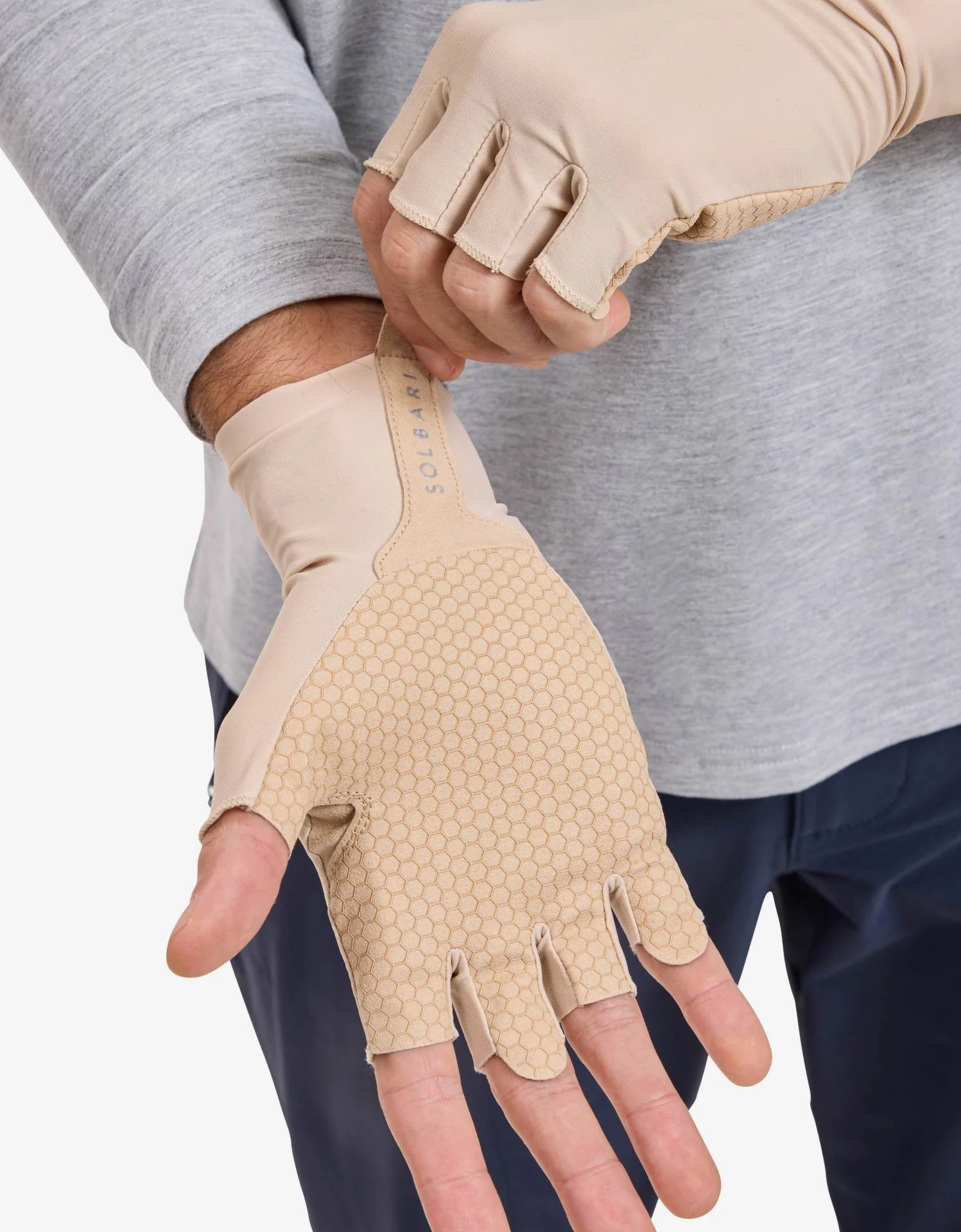 UV Fingerless Sun Gloves UPF 50+ - Image 9