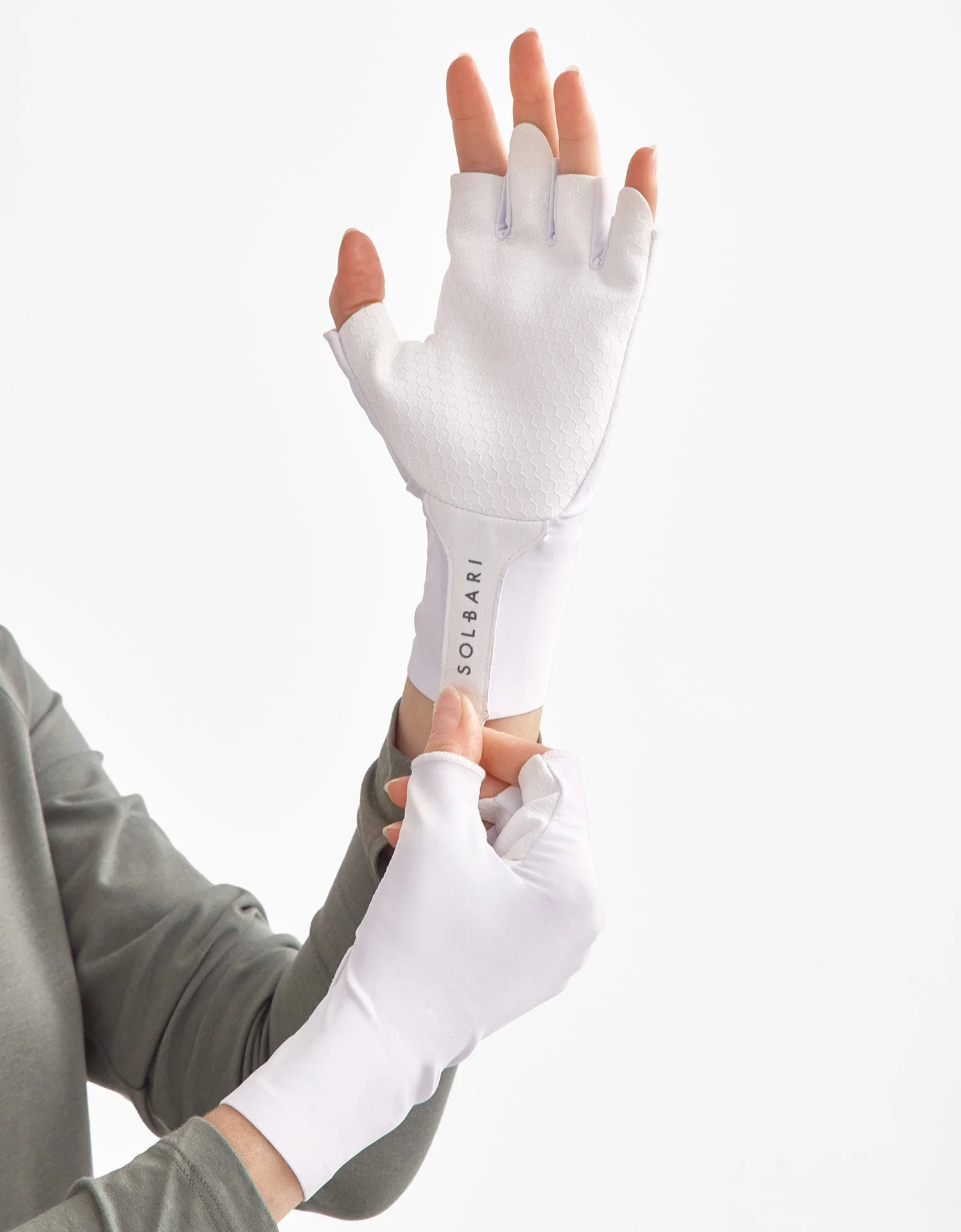 UV Fingerless Sun Gloves UPF 50+ - Image 2